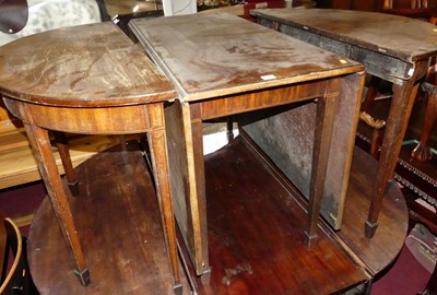Lot 1395 - A 19th century mahogany, crossbanded and ebony...