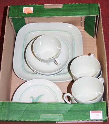 Lot 730 - An early 20th century Spode Flemish Green...