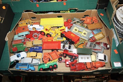 Lot 697 - Three boxes of loose and playworn diecast toy...