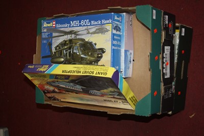Lot 701 - Three boxes of plastic kits to include Revell,...