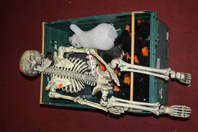 Lot 709 - Two boxes of various Hallowe'en figures...