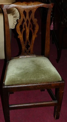 Lot 1432 - A pair of 19th century mahogany Chippendale...