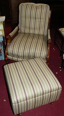 Lot 1434 - A contemporary French style beech and double...