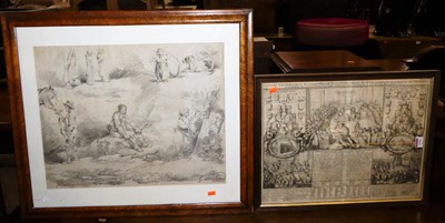Lot 1070 - After George Morland - Figure studies,...