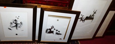 Lot 1092 - A set of five wine themed prints, to include...