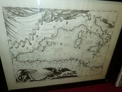 Lot 1094 - A reproduction monochrome map (2)