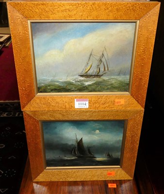 Lot 1114 - W W Champ - Pair; Sailing boats by day and...