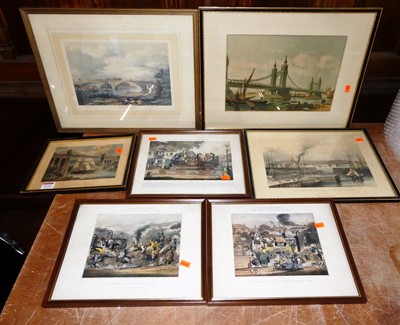Lot 1134 - Assorted prints, to include topographical...