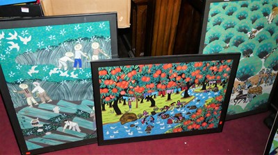 Lot 1142 - Seven various contemporary Far Eastern...