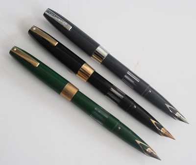 Lot 107 - Three Sheaffer Compact fountain pens, circa...
