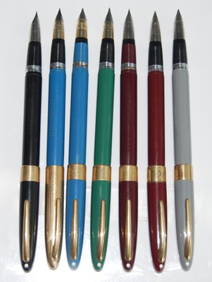 Lot 170 - A collection of seven Sheaffer Snorkel...