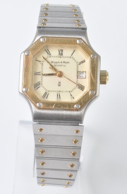 Lot 2519 - A lady's bi-colour Mappin & Webb quartz...