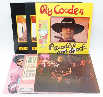 Lot 1090 - Ry Cooder, a collection of LP's and 12"...