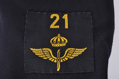 Lot 1005 - Steve Harley, a navy gabardine single breasted...