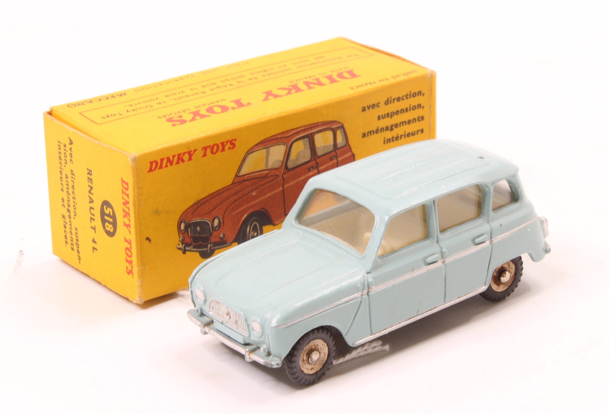 Lot 1216 - French Dinky Toys, 518 Renault 4L, pale