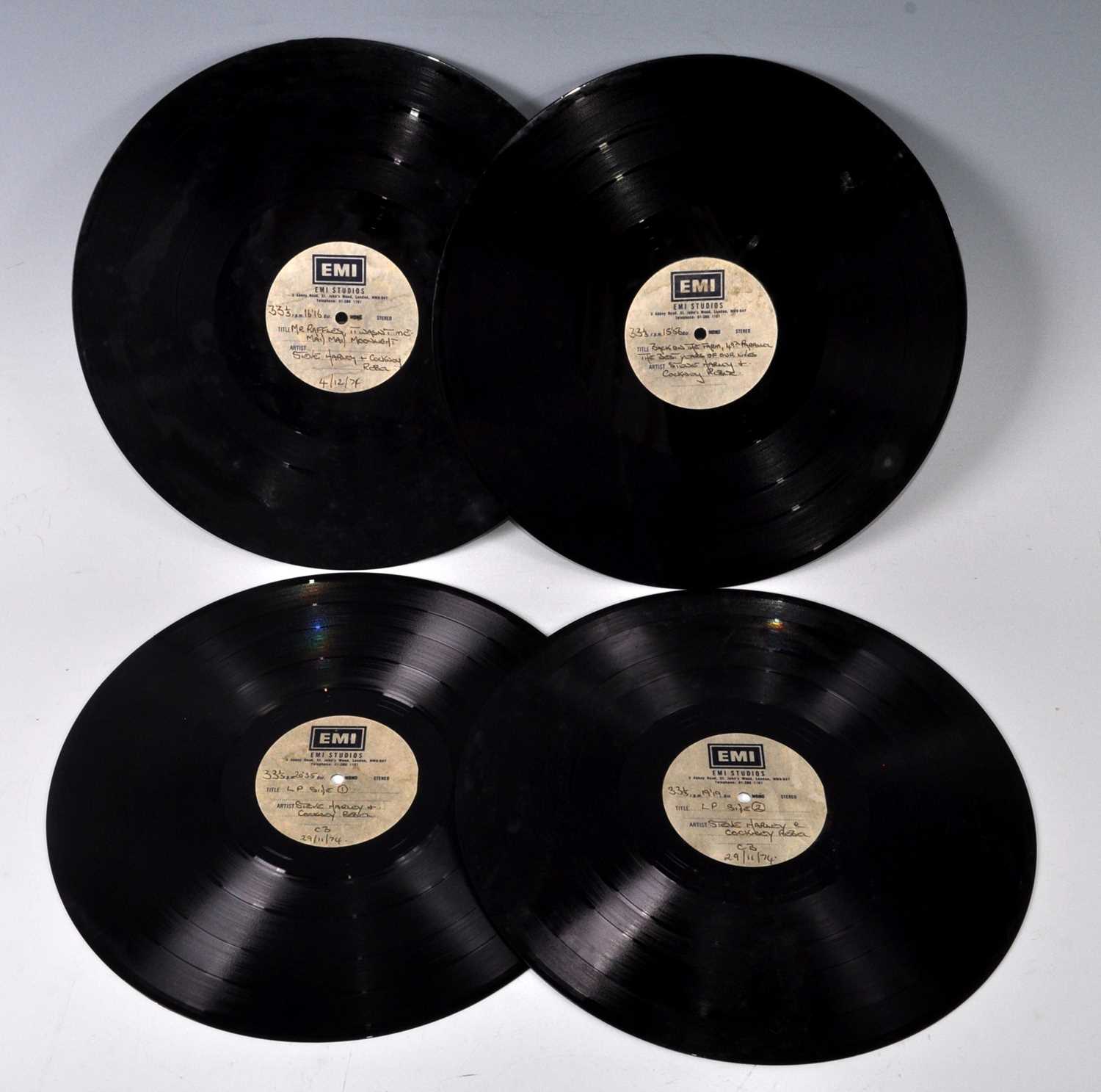 Lot 1033 - Steve Harley + Cockney Rebel, two 12" acetates...