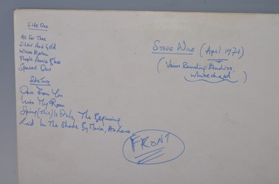 Lot 1023 - Steve Harley, a 12" acetate with Emidisc...