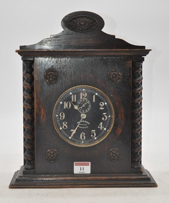 Lot 11 - An early 20th century oak cased Ingersoll...