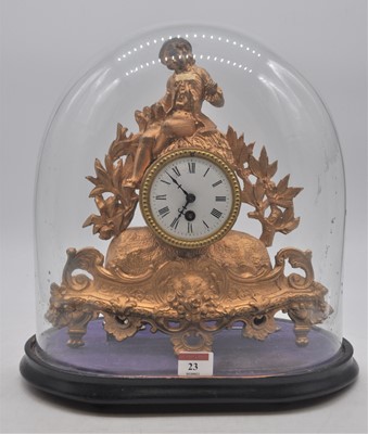 Lot 23 - A 19th century French gilt metal figural...