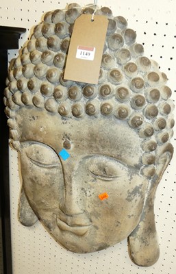 Lot 1140 - A contemporary silvered fibre glass wall...
