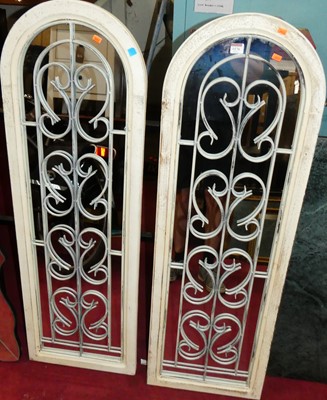 Lot 1176 - A pair of contemporary cream painted pine and...