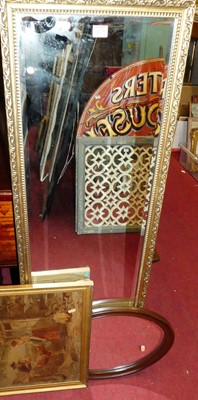 Lot 1179 - A contemporary floral gilt decorated bevelled...