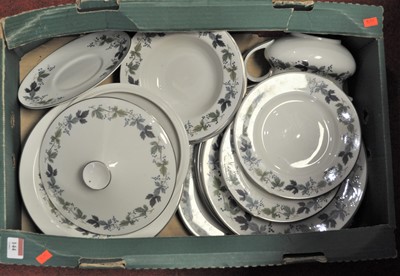 Lot 144 - A Royal Doulton Burgundy pattern part dinner...