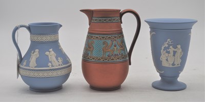 Lot 156 - A Victorian Prattware enamel decorated...
