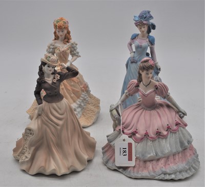 Lot 183 - A collection of four Coalport Beau Monde...