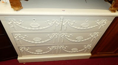 Lot 1192 - A late 19th century and later white painted...
