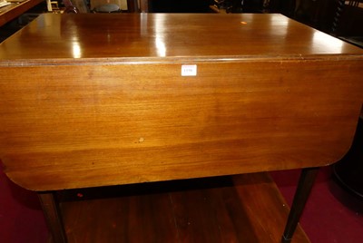 Lot 1198 - A 19th century mahogany round cornered...