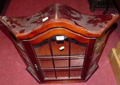 Lot 1210 - A contemporary beech single door glazed...