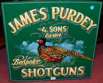 Lot 1225 - A modern plywood and painted advertising sign...