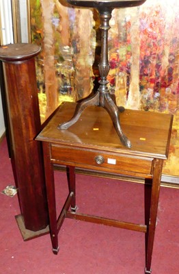 Lot 1251 - Occasional furniture to include; an Edwardian...