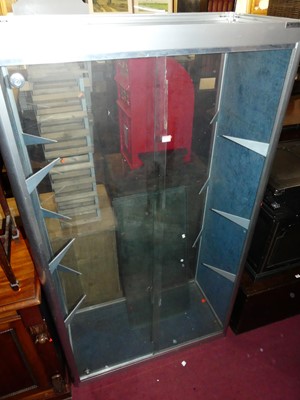 Lot 1253 - A contemporary aluminium and glazed...