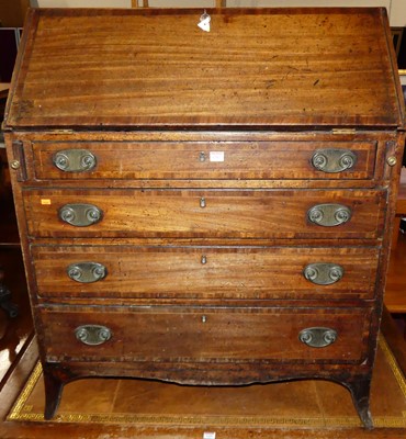 Lot 1267 - A 19th century mahogany and crossbanded...