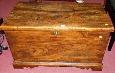 Lot 1274 - An 18th century stained elm hinge topped...