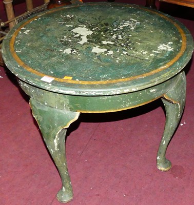 Lot 1275 - Occasional furniture, to include; a green...