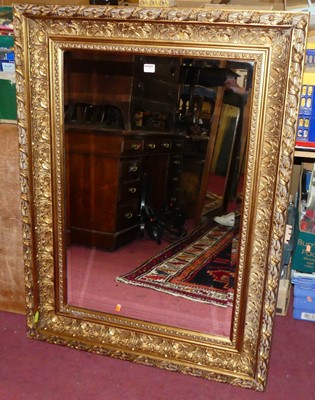 Lot 1292 - A contemporary floral decorated bevelled...