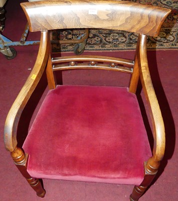 Lot 1302 - A 19th century provincial elm barback single...