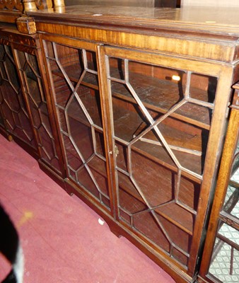 Lot 1345 - An early 20th century mahogany double door...