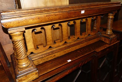 Lot 1346 - A late Victorian oak ecclesiastical low...
