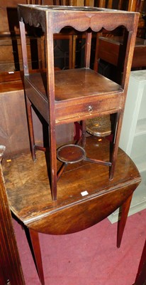 Lot 1366 - An early 20th century mahogany dropflap...