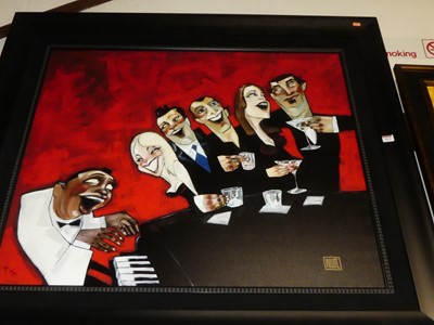 Lot 1014 - Todd White - Piano bar, embellished giclee...