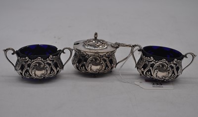 Lot 233 - A pair of Edwardian silver open salts, each of...