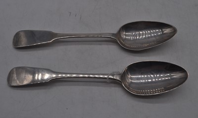 Lot 234 - A pair of George III Scottish silver table...