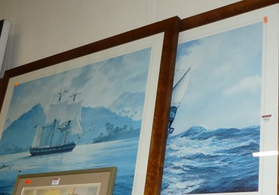 Lot 1022 - John Steven Dews (b.1949) - Pair; HMS Beagle...