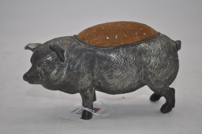 Lot 251 - An early 20th century pewter novelty...