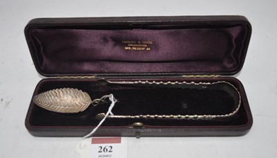 Lot 262 - An early 20th century white metal tea caddy...