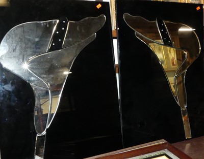 Lot 1039 - A pair of contemporary sectional unframed...